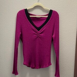 Anthropology carries the line t.la as shown by this XL magenta beauty.
